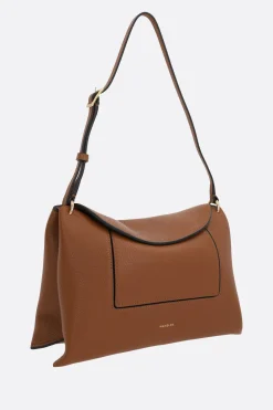 borsa a tracolla Penelope Slouch in pelle martellata