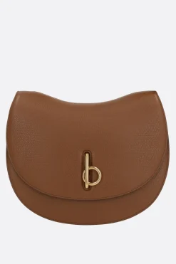 borsa a tracolla Rocking Horse media in pelle martellata