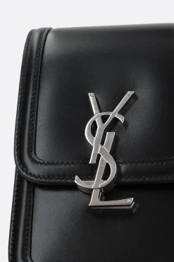 borsa a tracolla Solferino mini in pelle liscia