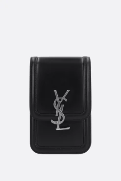 borsa a tracolla Solferino mini in pelle liscia