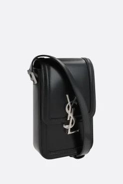 borsa a tracolla Solferino mini in pelle liscia
