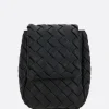 borsa a tracolla Vertical Cobble mini in Intrecciato imbottito