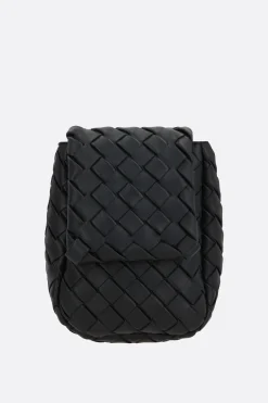 borsa a tracolla Vertical Cobble mini in Intrecciato imbottito