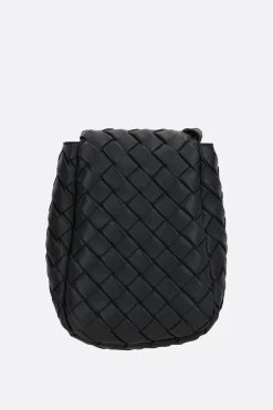 borsa a tracolla Vertical Cobble mini in Intrecciato imbottito