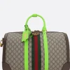 borsa da viaggio Gucci Savoy media in tessuto GG Supreme
