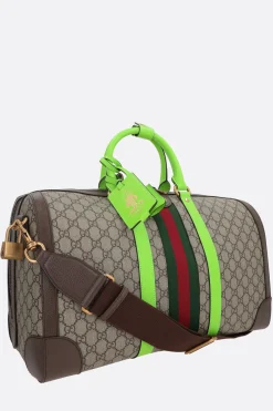 borsa da viaggio Gucci Savoy media in tessuto GG Supreme
