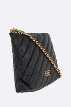 borsa hobo Crush media in pelle matelassé