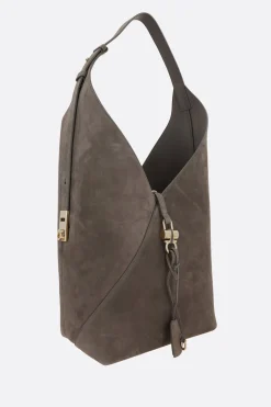 borsa hobo in suede