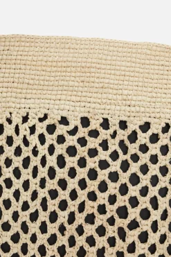 borsa hobo Pebble in rafia