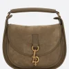 borsa messenger B Clip small in suede