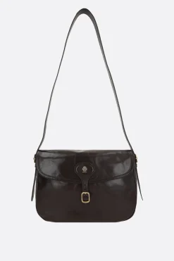borsa messenger Beckett in pelle craquelé