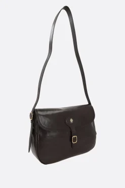 borsa messenger Beckett in pelle craquelé
