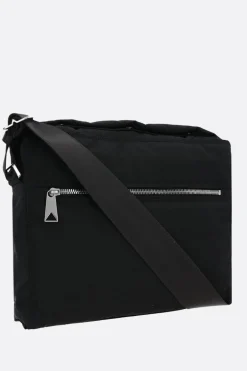 borsa messenger in nylon riciclato