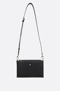 borsa messenger Sartorial Trio in pelle texturizzata