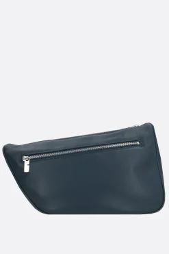 borsa messenger Shield media in pelle liscia