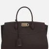borsa New Ferragamo Studio soft large in pelle martellata