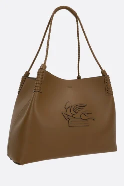 borsa shopping Libra media in pelle liscia