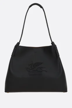 borsa shopping Libra media in pelle liscia