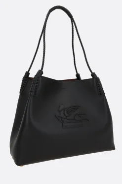 borsa shopping Libra media in pelle liscia