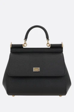 borsa Sicily media in pelle Dauphine