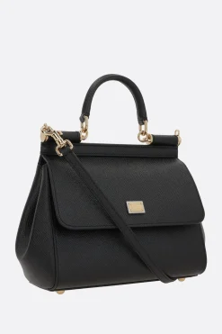 borsa Sicily media in pelle Dauphine