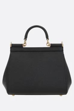 borsa Sicily media in pelle Dauphine