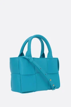 borsa tote Arco micro in Maxi Intrecciato nappa