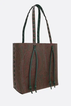 borsa tote Arnica 1984 in canvas resinato