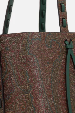 borsa tote Arnica 1984 in canvas resinato