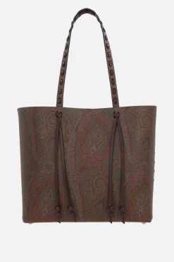 borsa tote Arnica 1984 large in canvas resinato