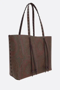 borsa tote Arnica 1984 large in canvas resinato