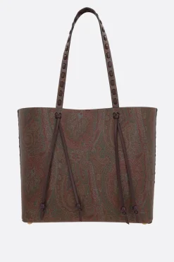 borsa tote Arnica 1984 large in canvas resinato