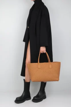 borsa tote Cabat media in Intrecciato nappa