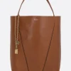 borsa tote Chloé Spin media in pelle martellata