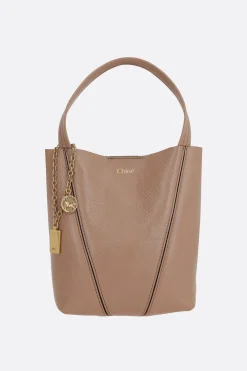 borsa tote Chloé Spin small in pelle martellata
