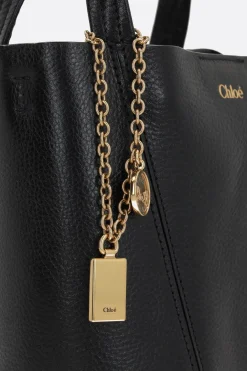 borsa tote Chloé Spin small in pelle martellata