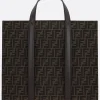 borsa tote in jacquard FF
