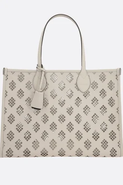 borsa tote in pelle GG laser-cut