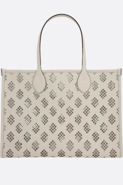 borsa tote in pelle GG laser-cut