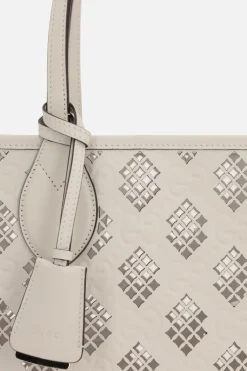 borsa tote in pelle GG laser-cut