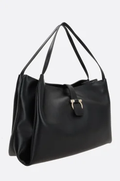 borsa tote large in pelle liscia