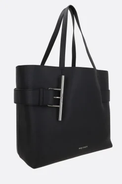 borsa tote McQueen Sling T-bar in pelle martellata