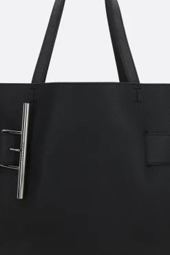 borsa tote McQueen Sling T-bar in pelle martellata