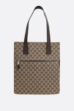 borsa tote media in tessuto GG