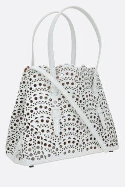 borsa tote Mina 25 in pelle laserata