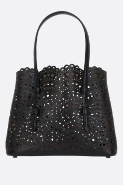 borsa tote Mina 25 in pelle laserata