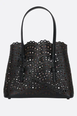 borsa tote Mina 25 in pelle laserata