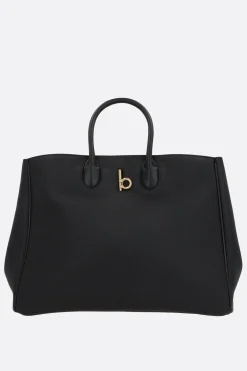 borsa tote Rocking Horse media in pelle martellata