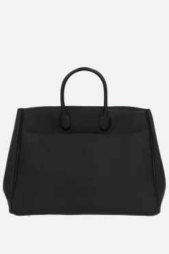 borsa tote Rocking Horse media in pelle martellata