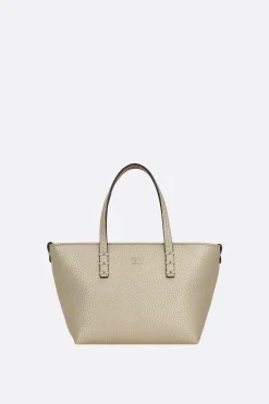 borsa tote Roll mini in pelle granata